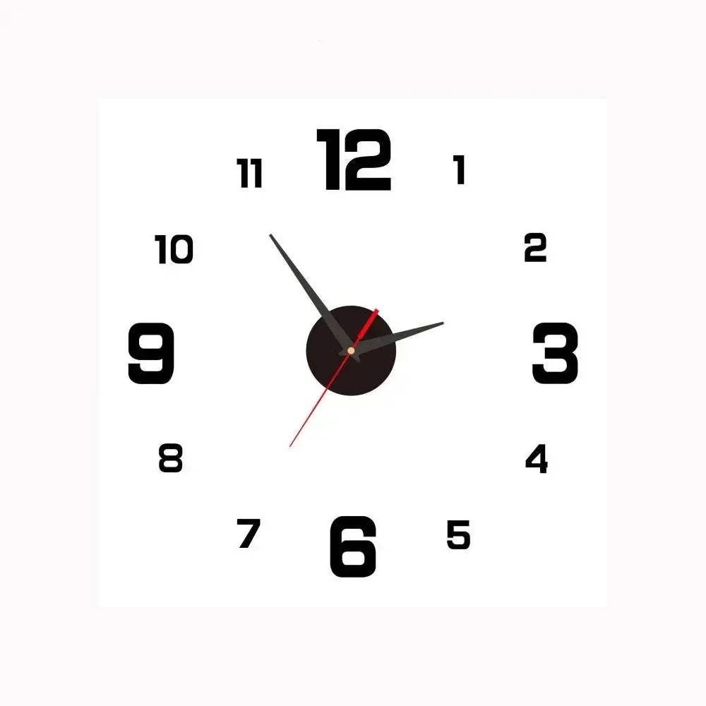 Horloge Murale Numérique Élégante | Fonctionnement Silencieux et Design Raffiné