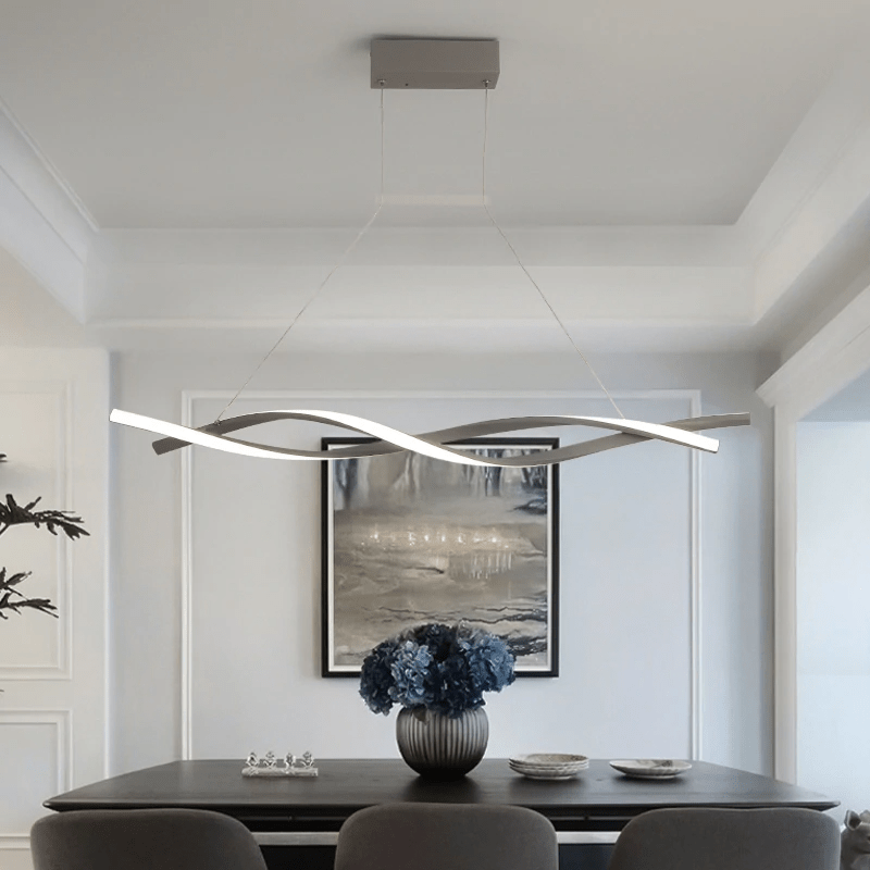 Chandelier en Spirale Contemporain | Design Élégant et Dimmable