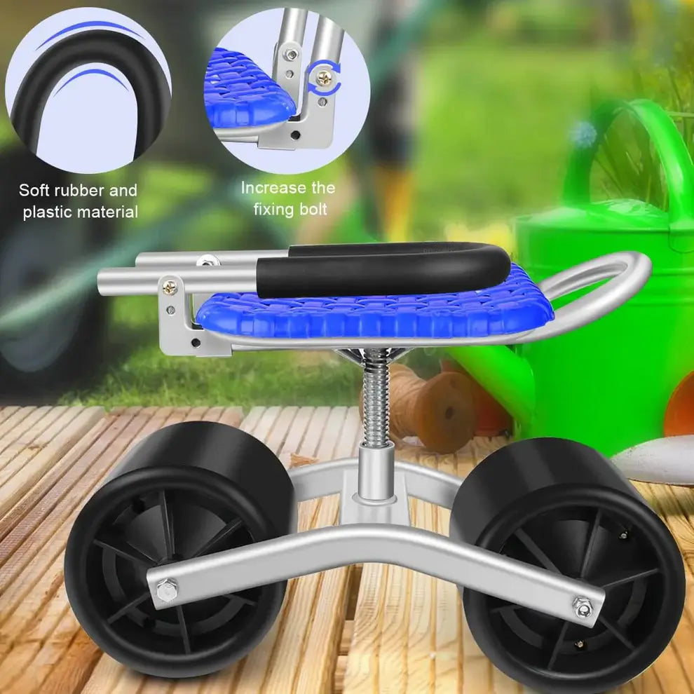 Chaise de Jardin Ergonomique Réglable | Rotation à 360° et Confort Optimal
