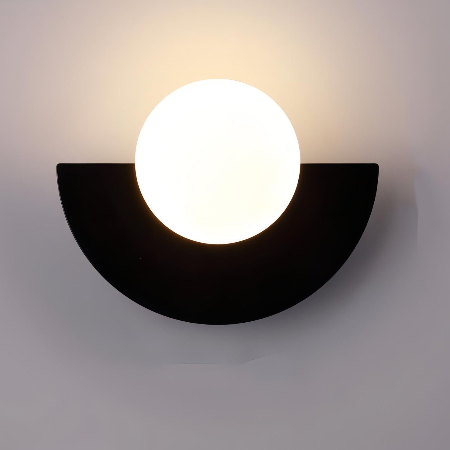 Applique Murale Minimaliste Scandinave | Design Semi-Circulaire et Élégant