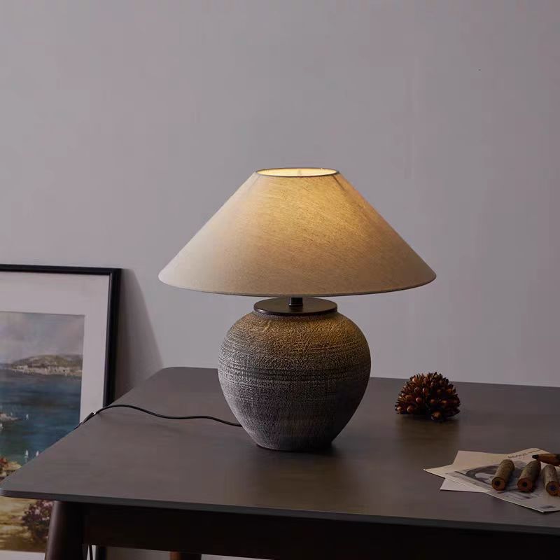 Lampe de Table en Céramique | Élégance Vintage et Ambiance Chaleureuse