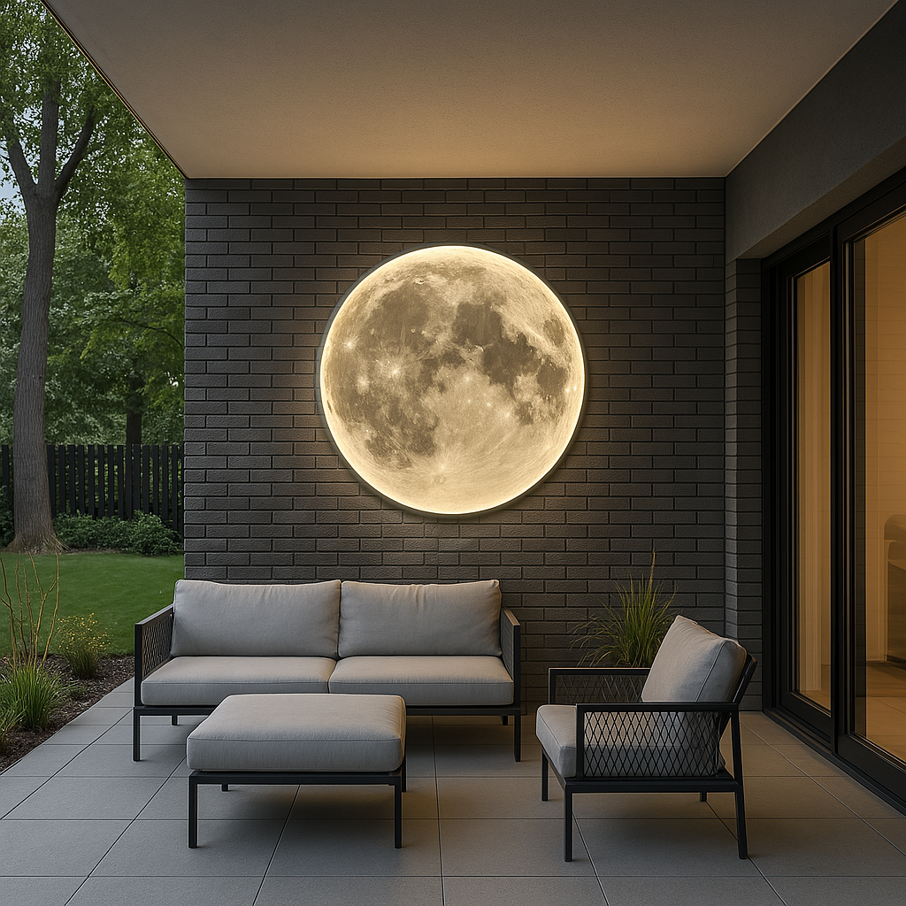 Applique Murale Lune Moderne | Éclairage LED et Design Élégant