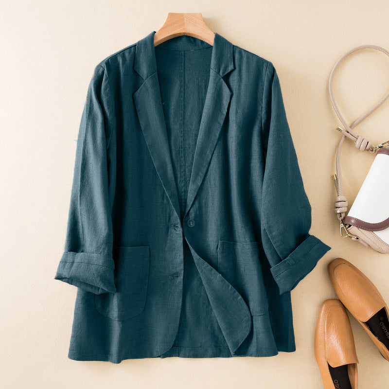 Veste Décontractée Légère pour Femmes | Col à Revers et Poches Pratiques