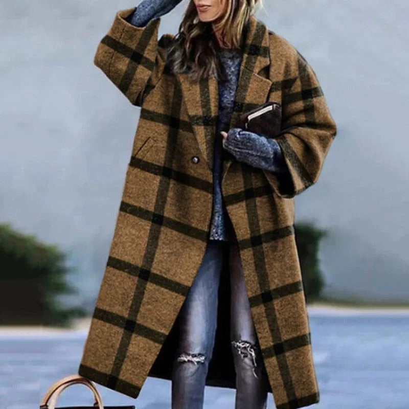 Manteau Long Oversize en Laine | Élégance et Confort pour l'Hiver