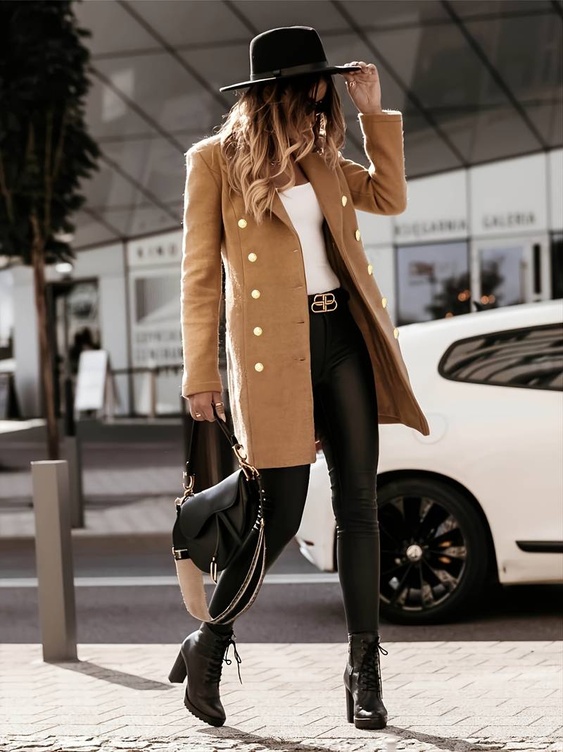 Manteau d'hiver ajusté pour Femmes | Élégance intemporelle pour le travail et le loisir