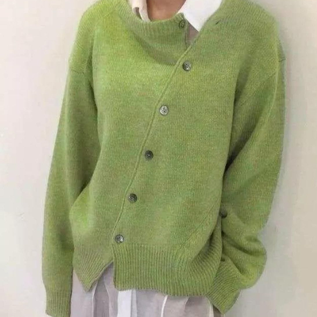 Veste en Tricot Mélangé pour Femmes | Design Unique et Confortable pour l'Hiver