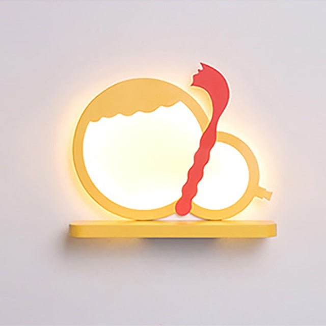 Lampe Murale LED avec Étagère | Charmante Décoration et Éclairage Pratique