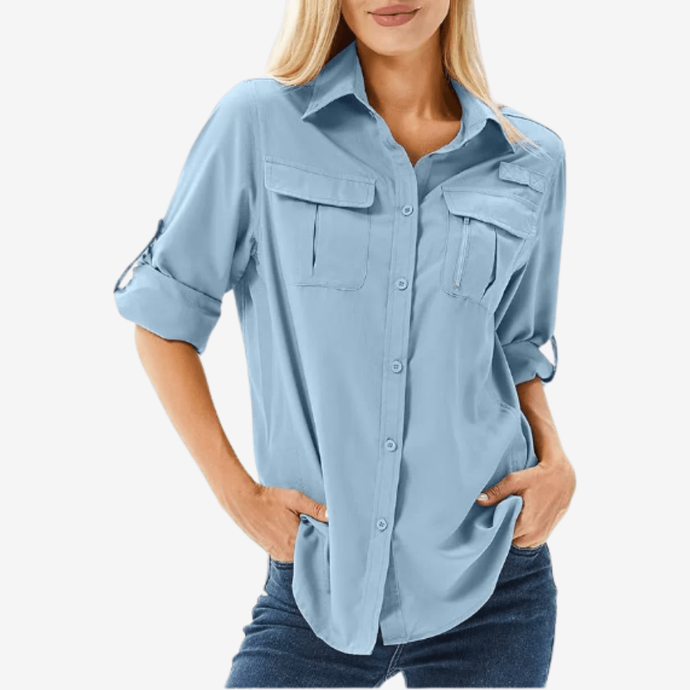 Chemise de randonnée respirante à manches longues pour femme | Montevall