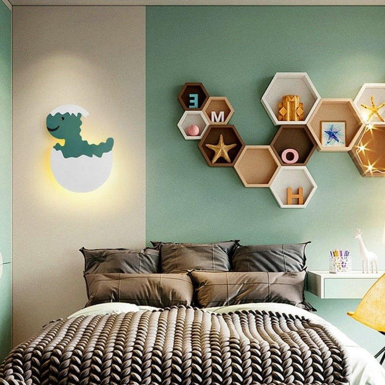 Lumière Murale Dinosaure LED | Charmante Décoration pour Chambre d'Enfant
