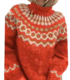 Pull en Tricot Rétro pour Femmes | Style Vintage et Confort Douillet