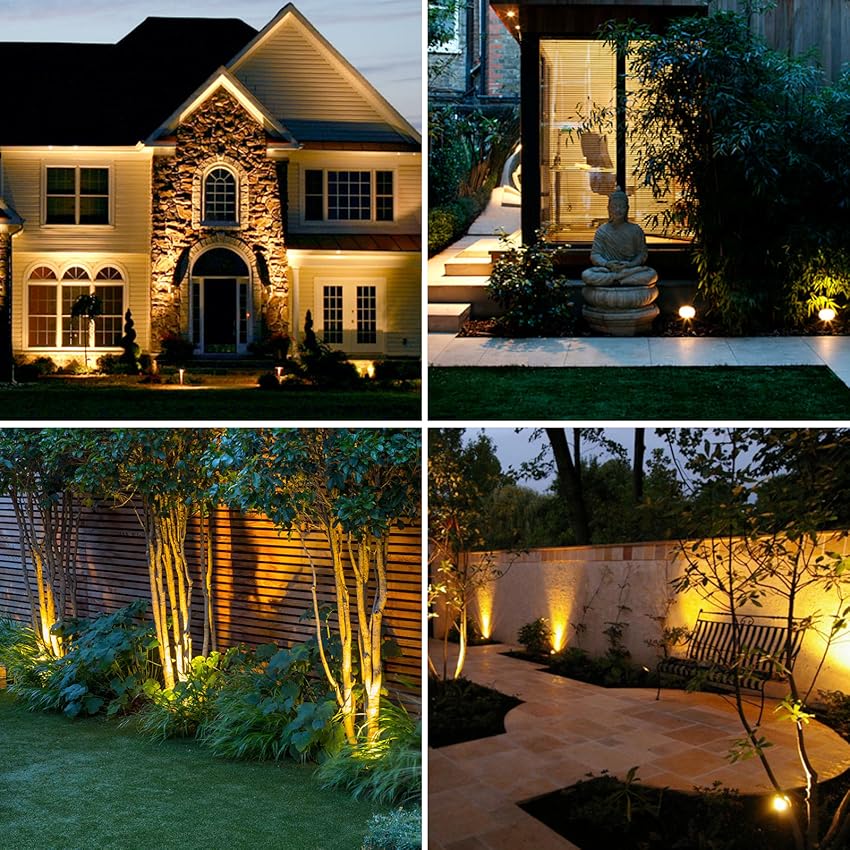 Projecteur Solaire de Jardin | 9 Couleurs LED pour Éclairage Extérieur
