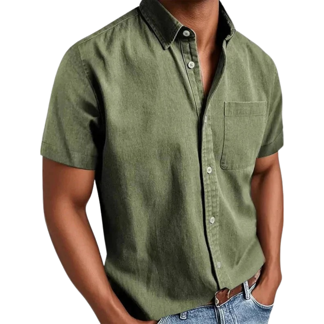 Chemise verte pour homme