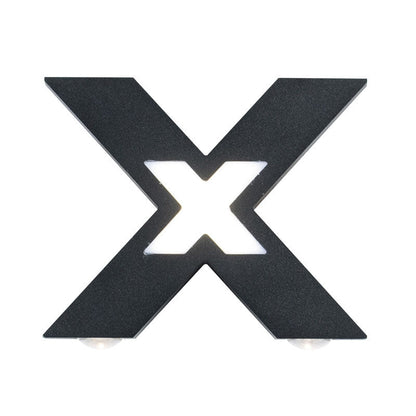 Applique Murale LED en Forme de X | Éclairage Extérieur Résistant aux Intempéries