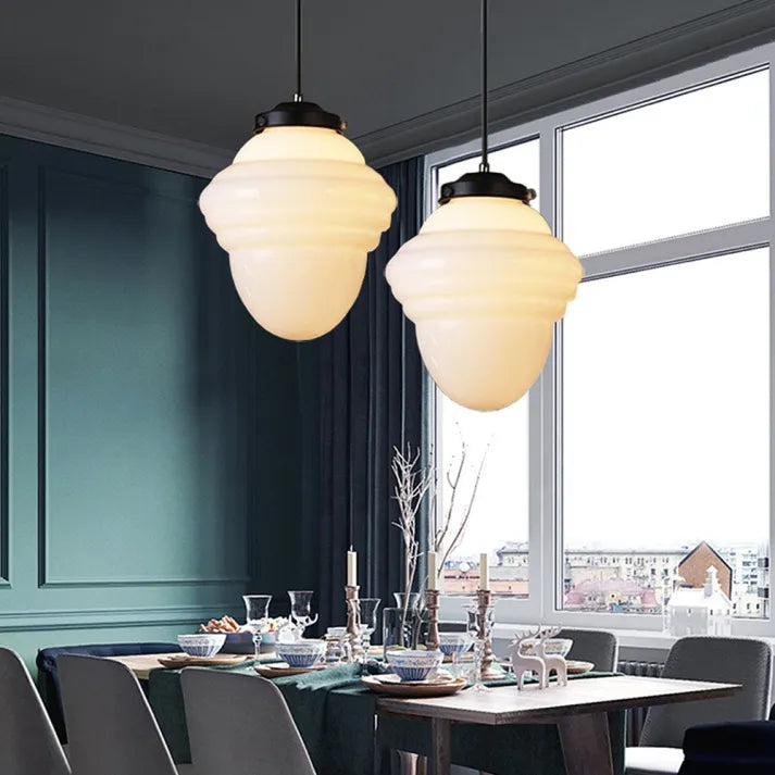 Lampe Pendante Géométrique Vintage | Éclairage Chaud et Design Élégant