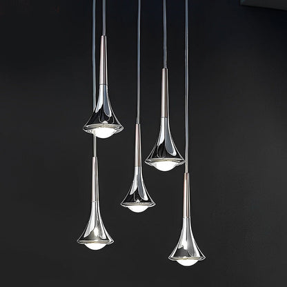 Pendentif LED en Goutte d'Eau | Éclairage Économe et Élégant pour Escaliers