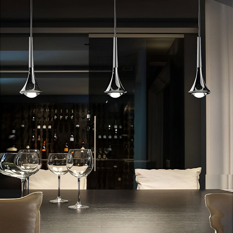Pendentif LED en Goutte d'Eau | Éclairage Économe et Élégant pour Escaliers