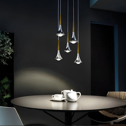 Pendentif LED en Goutte d'Eau | Éclairage Économe et Élégant pour Escaliers
