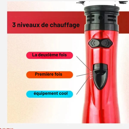 Asciugacapelli 3-in-1 Rotante – Volume, Ricci e Piega Professionale a Casa