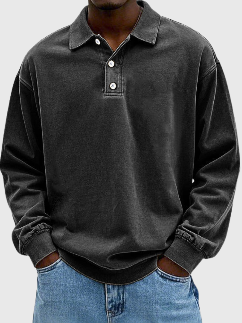 HELVIA - PULL-OVER POLO DÉCONTRACTÉ