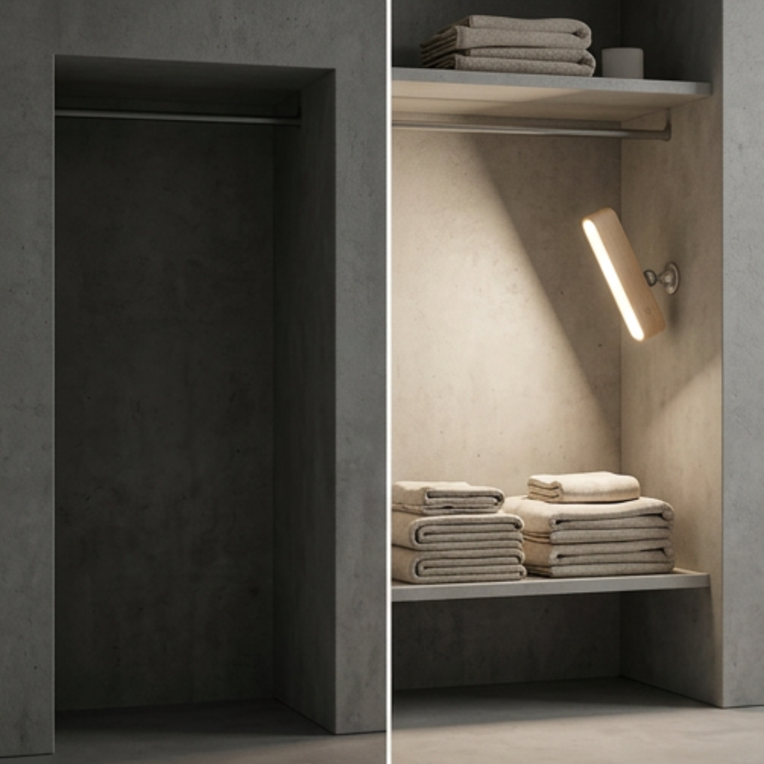 Dernier Jour -50% | FlexiGlow™ Lampe Bois Naturel et Pivotante