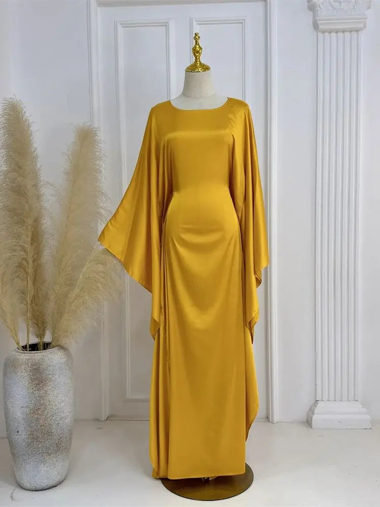Robe Maxi Élégante pour Femmes | Manches en Cape et Confort Optimal