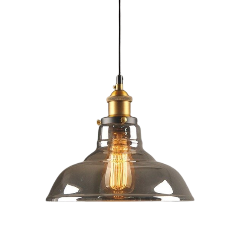 Lampe Suspendue Industrielle en Verre | Design Élégant et Minimaliste