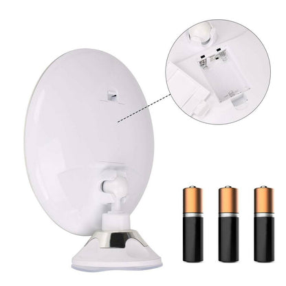 Miroir de Maquillage LED Agrandissement 10x | Rotation 360° et Éclairage Naturel
