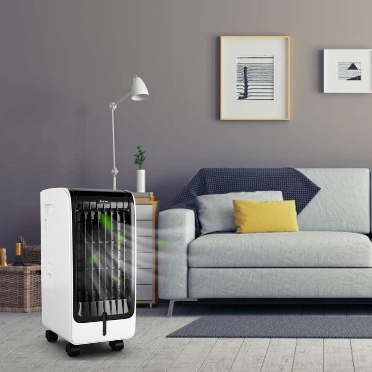 Refroidisseur d'Air Portable 110V | Ventilateur à 3 Vitesses et Minuteur 8 Heures