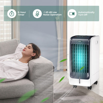 Refroidisseur d'Air Portable 110V | Ventilateur à 3 Vitesses et Minuteur 8 Heures