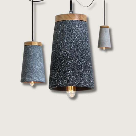 Lampe Suspendue en Ciment | Design Épuré et Durable