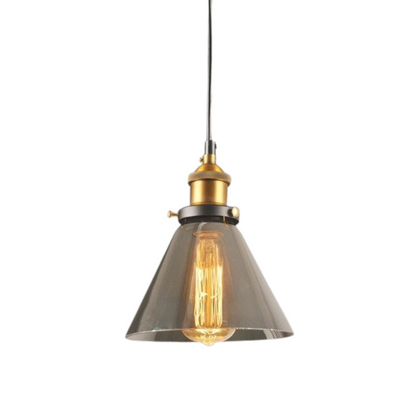 Lampe Suspendue Industrielle en Verre | Design Élégant et Minimaliste