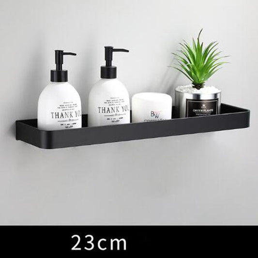 Étagère Murale en Aluminium Noir | Design Minimaliste et Rangement Pratique