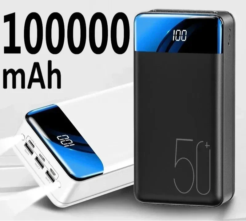 Batterie Externe Haute Capacité | Charge Rapide et Portable 100 000mAh