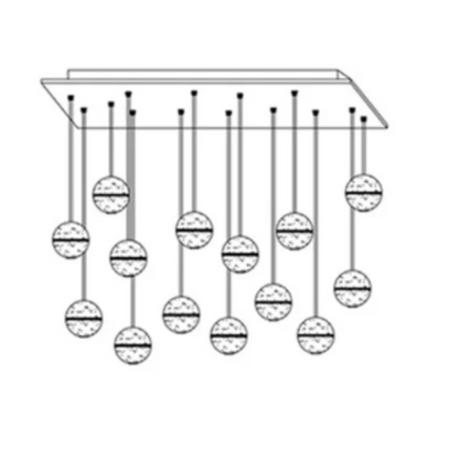 Luminaire Suspendu en Cristal | Éclairage Élégant et Réglable