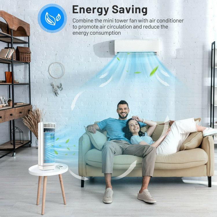 Ventilateur de Bureau Oscillant 14 Pouces | Silencieux et Économiseur d'Espace