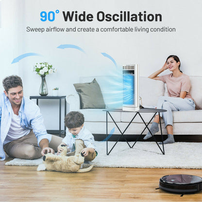 Ventilateur de Bureau Oscillant 14 Pouces | Silencieux et Économiseur d'Espace