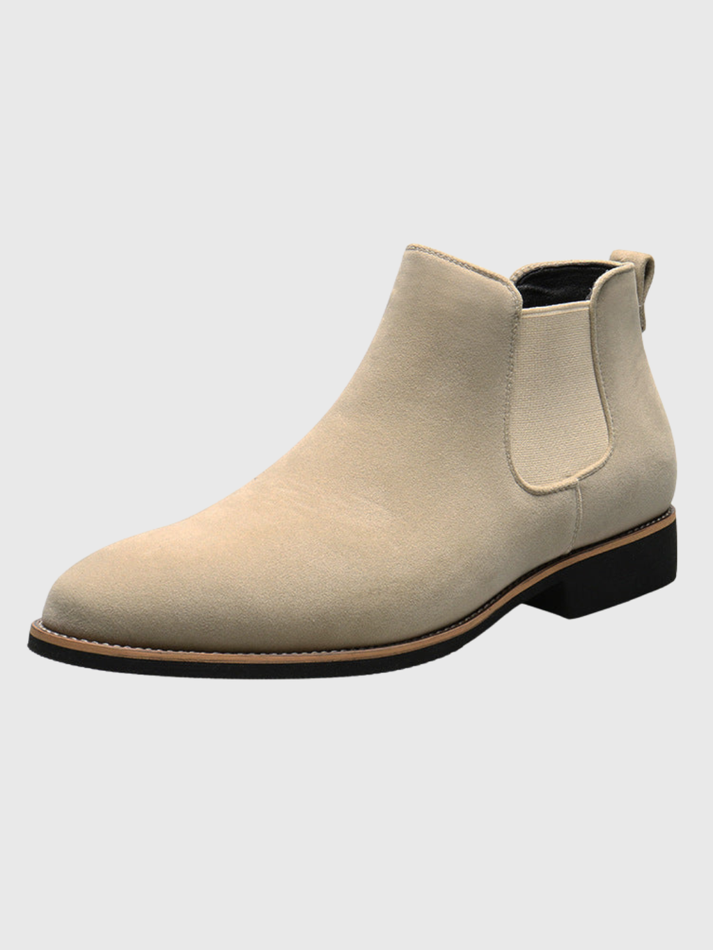 Helvia - Bottines Chelsea rétro en daim pour hommes de style britannique