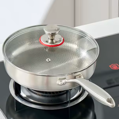 Poêle Haute en Titane – Ustensiles de Cuisine Durables et Sains sans Revêtements Toxiques