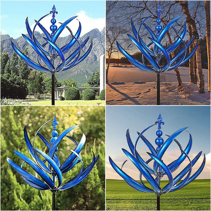 Moulin à Vent Décoratif pour Jardin | Design Élégant et Résistant aux Intempéries