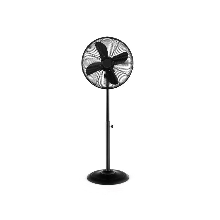 Ventilateur sur Pied Oscillant 16 Pouces | Hauteur Réglable et 3 Vitesses