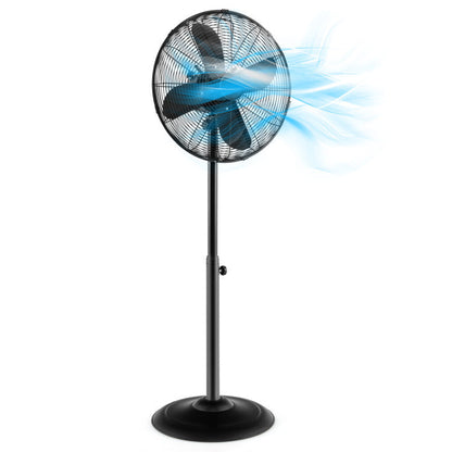 Ventilateur sur Pied Oscillant 16 Pouces | Hauteur Réglable et 3 Vitesses