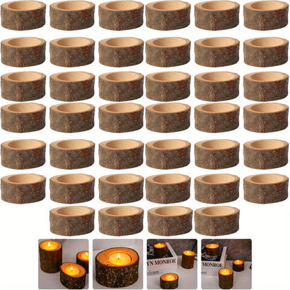 Porte-Teintes en Bois Naturel | Ambiance Chaleureuse pour Événements