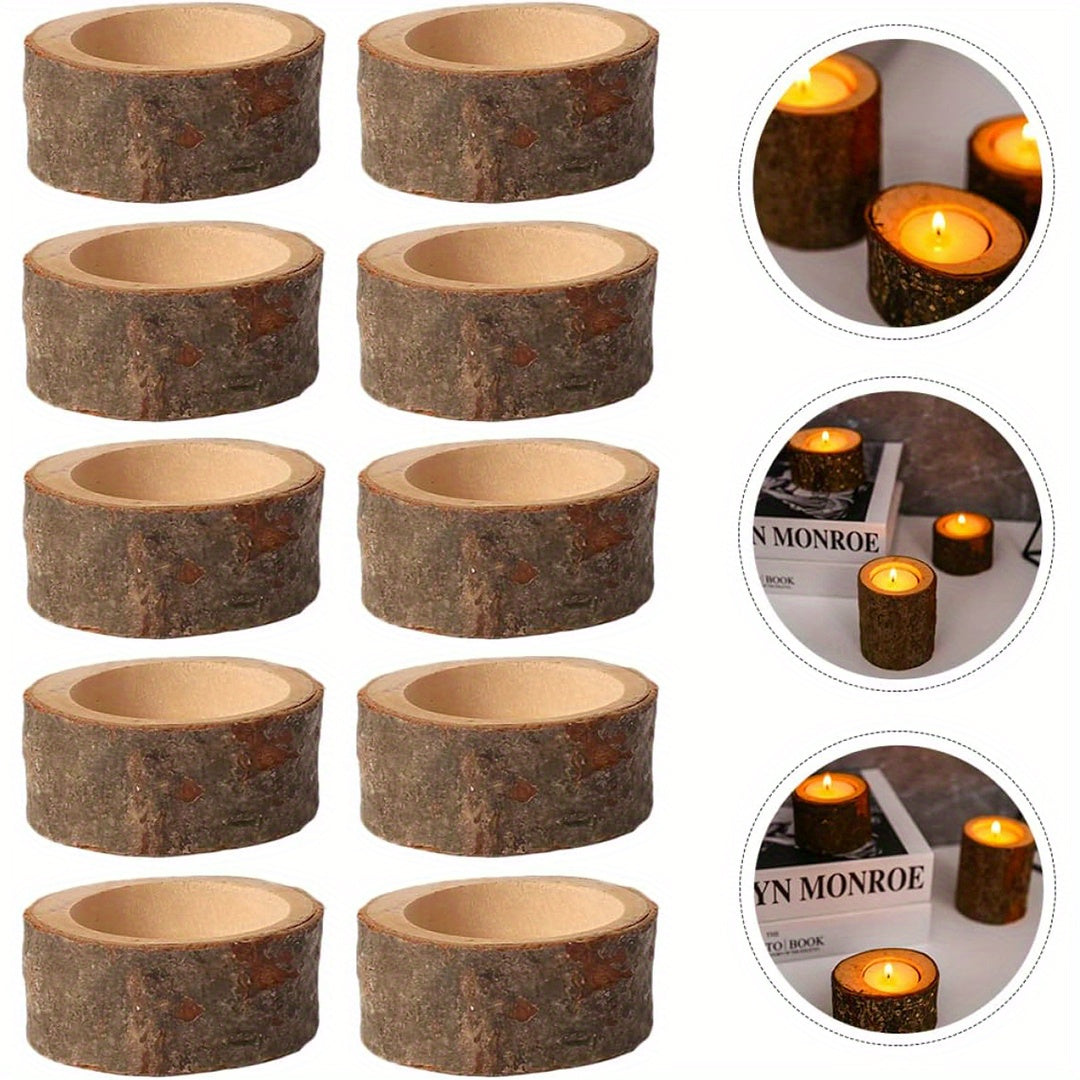 Porte-Teintes en Bois Naturel | Ambiance Chaleureuse pour Événements
