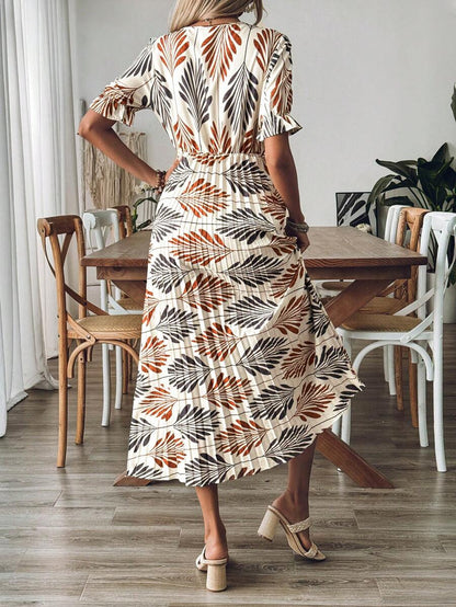Robe Maxi Boho Femme | Décolleté en V Flatteur et Confort Optimal