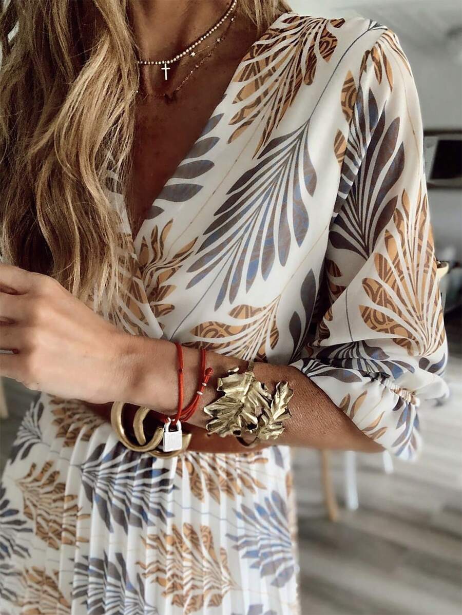 Robe Maxi Boho Femme | Décolleté en V Flatteur et Confort Optimal