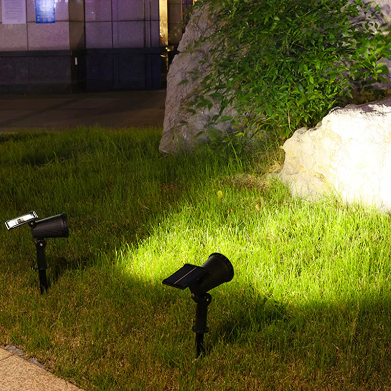 Projecteur Solaire de Jardin | 9 Couleurs LED pour Éclairage Extérieur