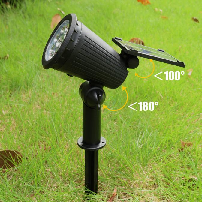 Projecteur Solaire de Jardin | 9 Couleurs LED pour Éclairage Extérieur