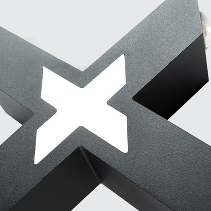 Applique Murale LED en Forme de X | Éclairage Extérieur Résistant aux Intempéries