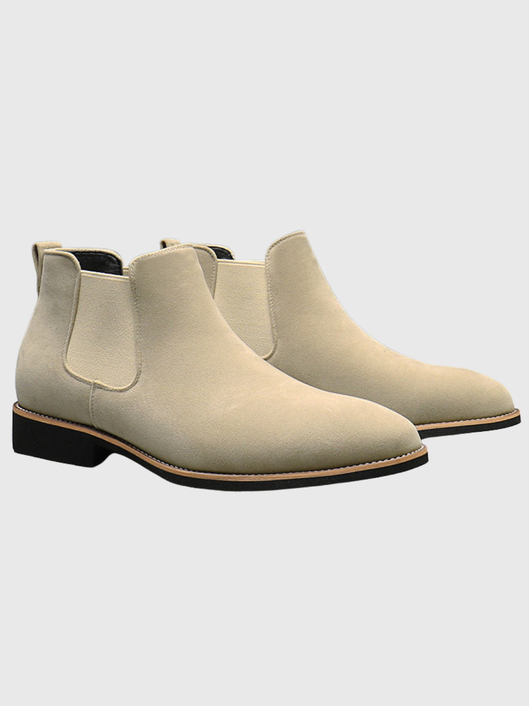 Helvia - Bottines Chelsea rétro en daim pour hommes de style britannique