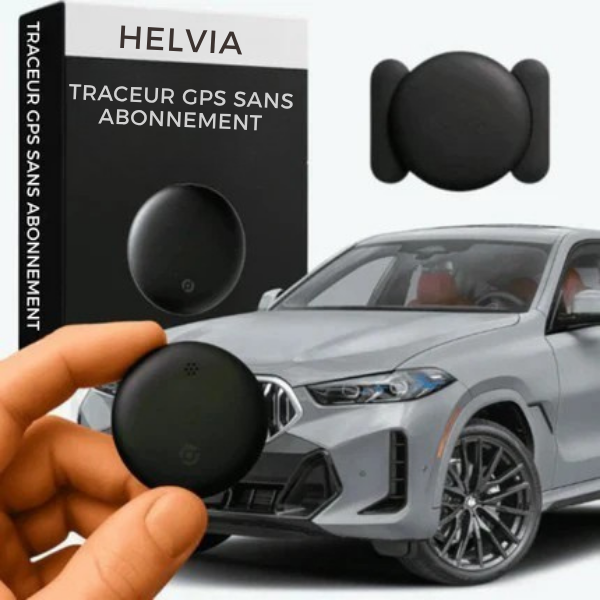 Helvia – Traceur GPS Voiture Sans Abonnement, Compatible Android & iOS